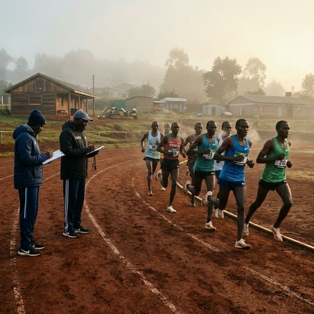 Dawn run at camp. 5:00 AM. This is where champions are made.